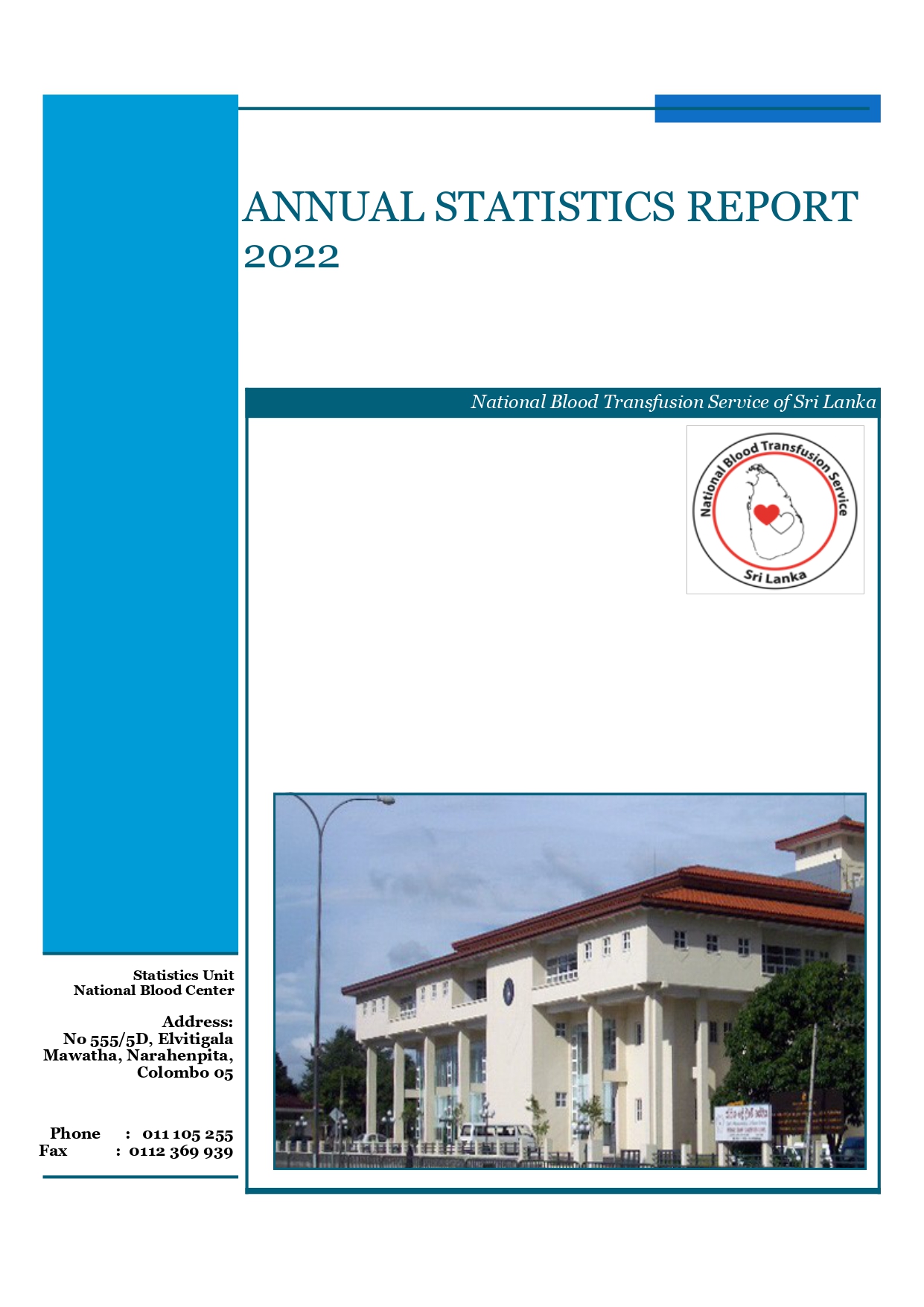 Annual Statistics Reports National Blood Transfusion Service Sri Lanka